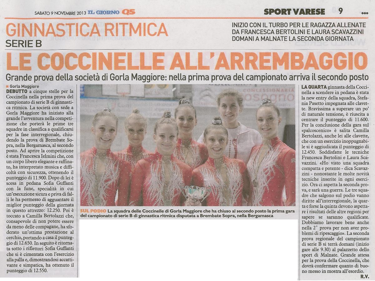 20131109_Il_Giorno-1aProvaSerieB-Brembate-